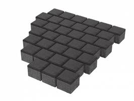  Тротуарная плитка Stellard Квадрат 100х100х60 мм Черный: внешний вид