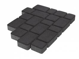  Тротуарная плитка Каменный Век Старый город 60 мм. Черный: внешний вид